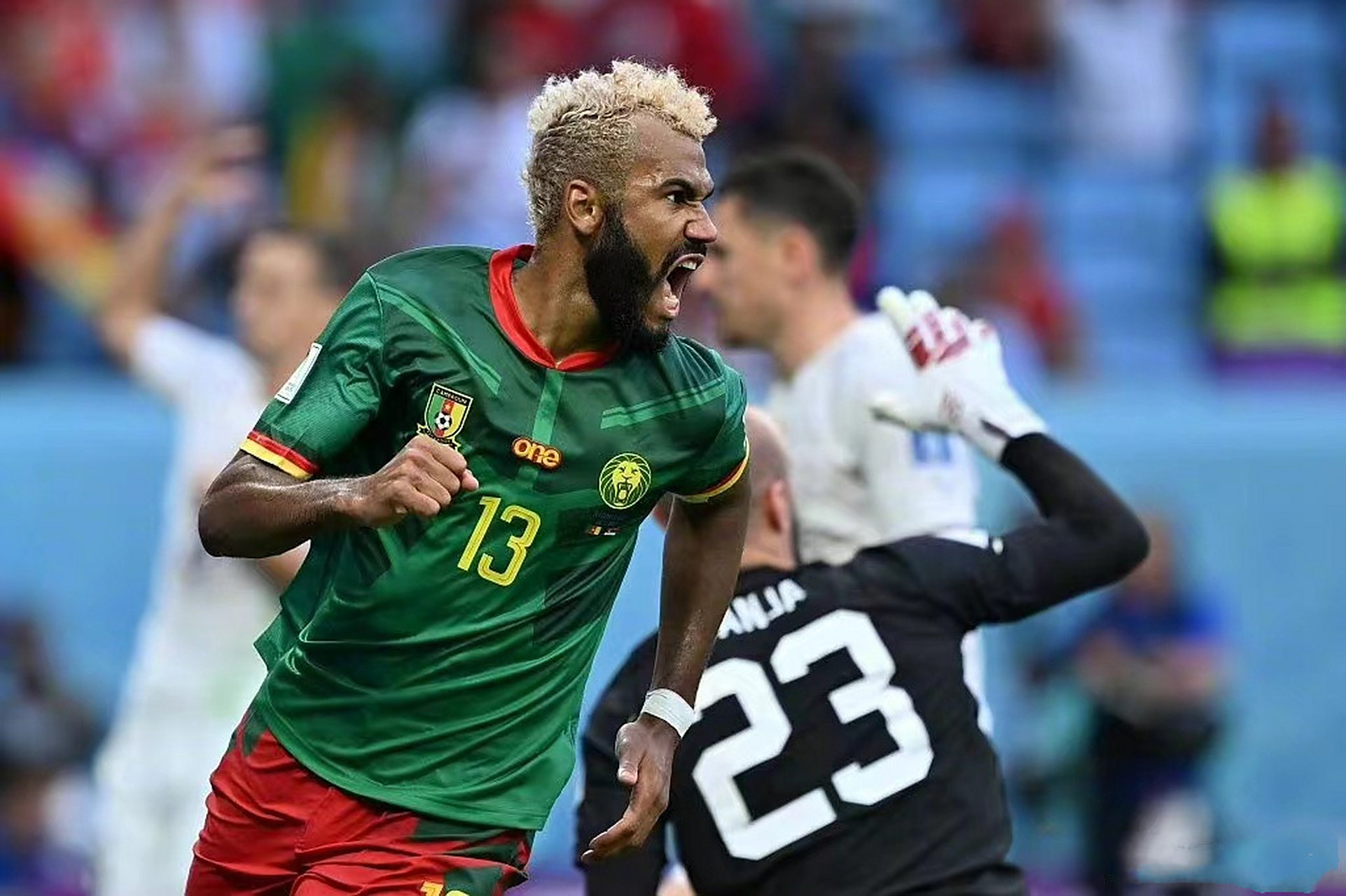 喀麦隆队在比赛中取得重大突破